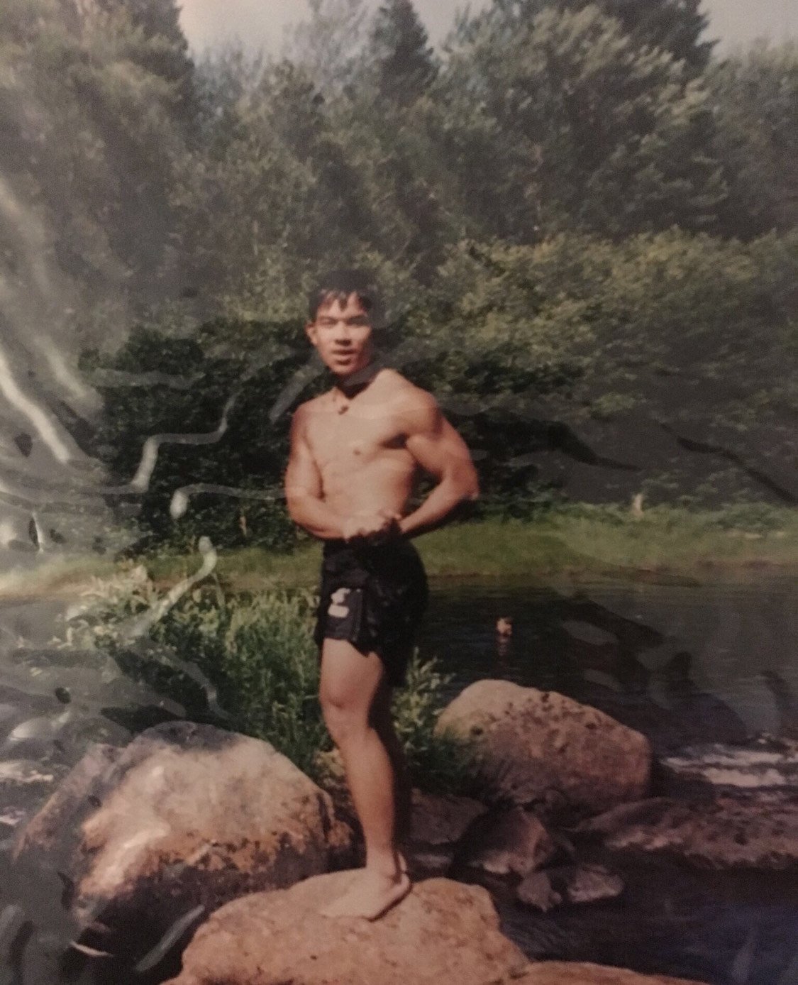 Rasmey Enn at 17 years old, early athletic foundation in gymnastics and track